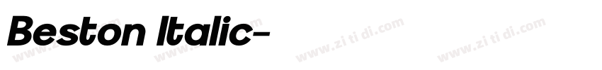 Beston Italic字体转换